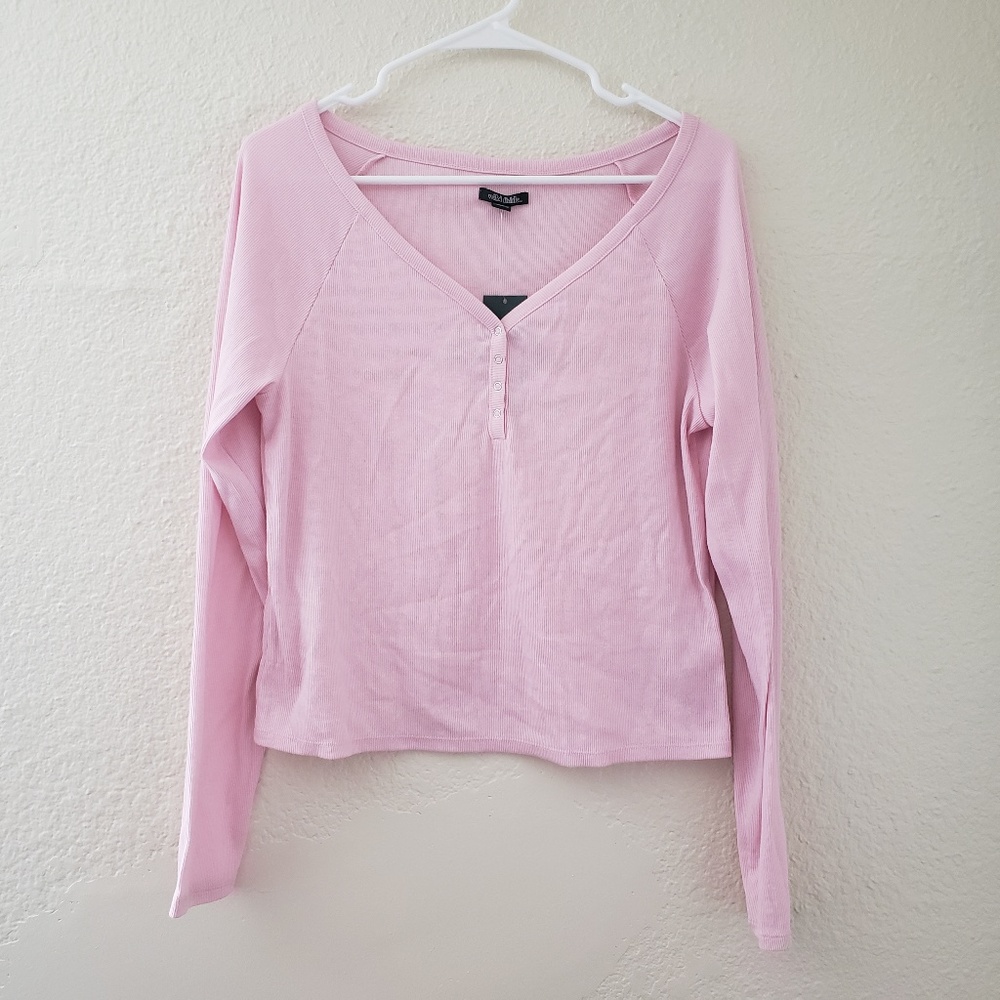 Wild Fable Pink Thermal Shirt